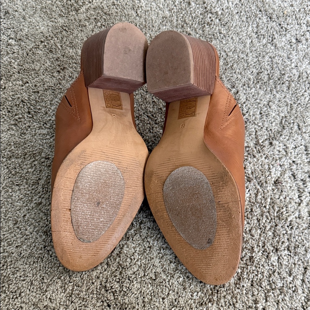 Madewell Brown Leather Mules - Picture 3 of 7